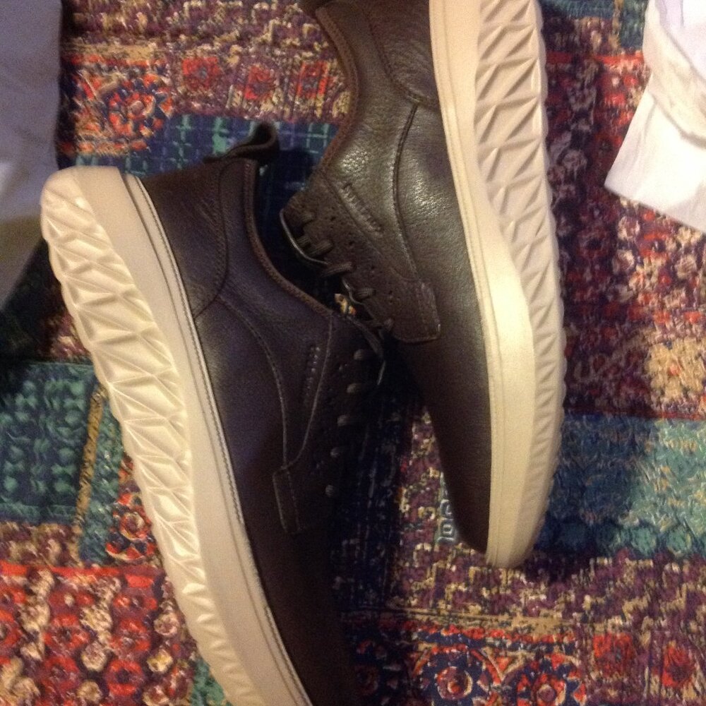 Cole Haan Men's ZeroGrand WFA Plain Toe Dark Brown Leather Oxfords - 11.5M - NIB